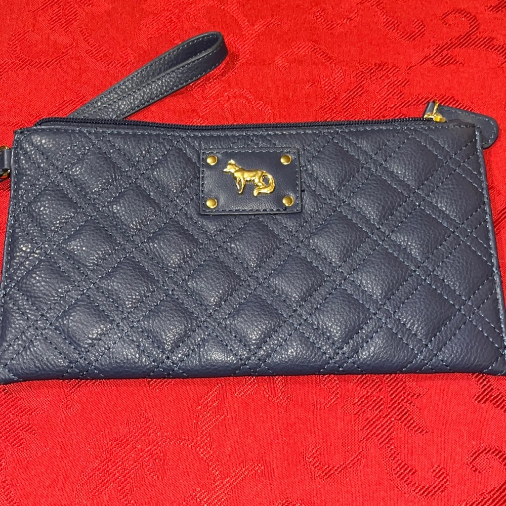 Leather Emma Fox wristlet
